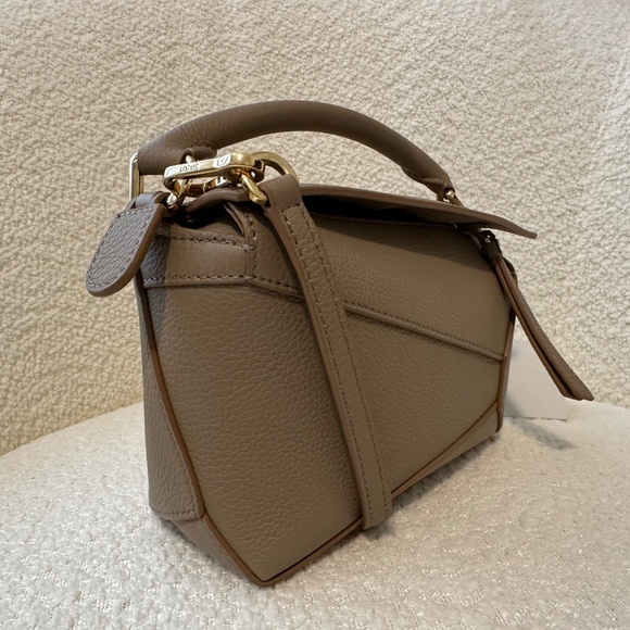 Loewe Mini Puzzle Bag Taupe Leather NWT Retail $2,850 - Picture 3 of 14